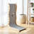 26.8'' Modern L Shape Cat Scratcher, Vertical Cat Scratching Board With Toys, Protecting Furniture Scratching Pad For Indoor Cats-701754983