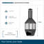 Tabris Column Wood Burning Smokeless Chimnea