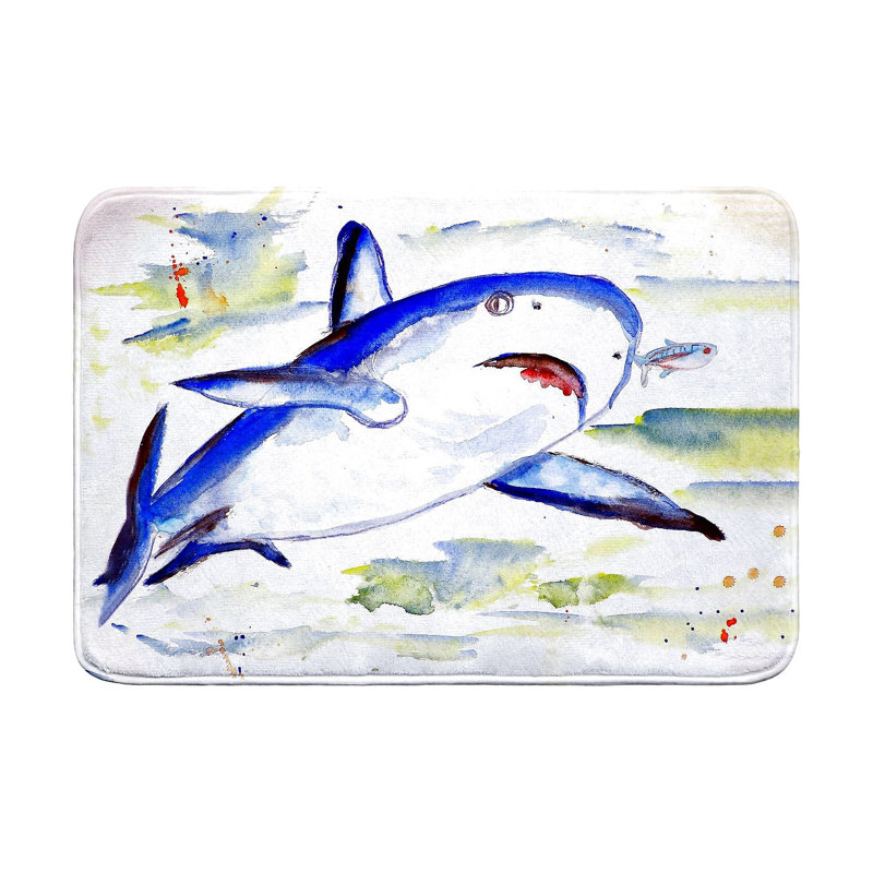 Shark Bath Mat, 36" L x 24" W