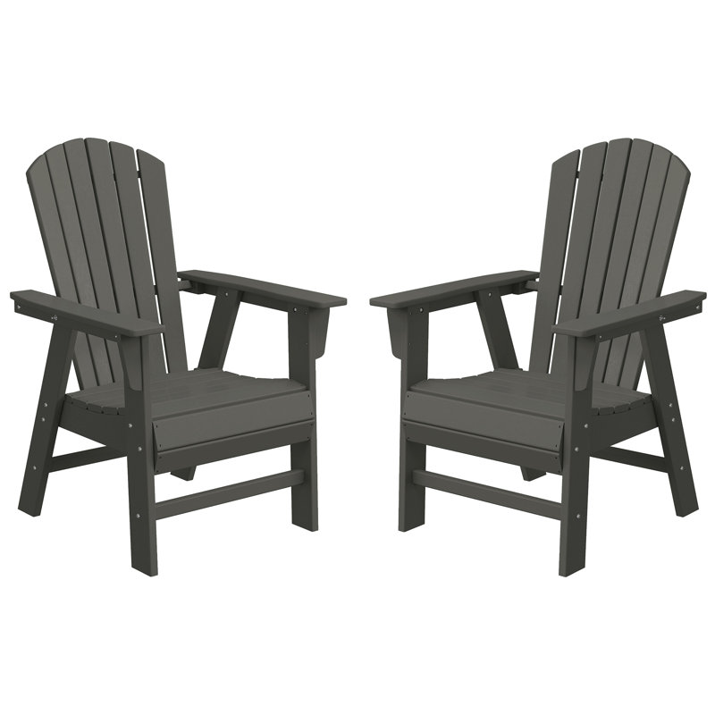 Ensemble de 2 chaises Adirondack Seashell, Grey