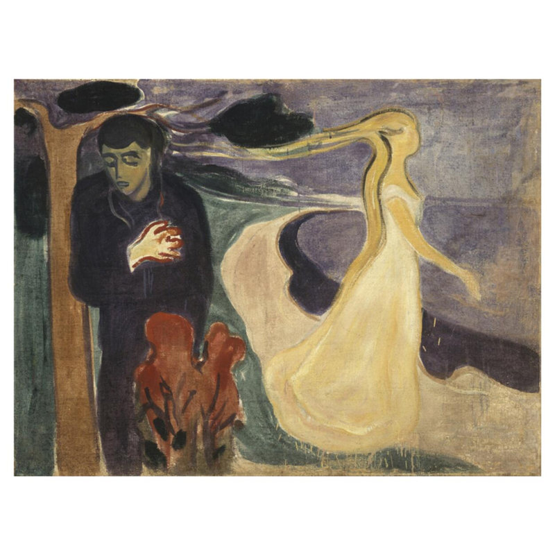 Séparation par Edvard Munch - estampe numérique, H 32 po x l 40 po