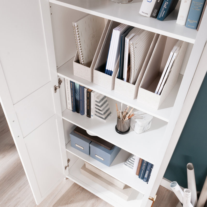 Miscellaneous Storage 2-Door Shaker Storage Cabinet In White