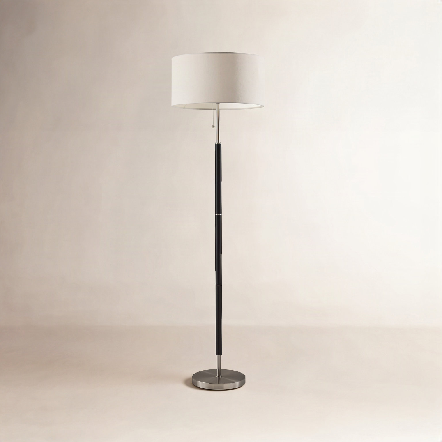 Fernando 65.5'' Floor Lamp, Black/Gray, White