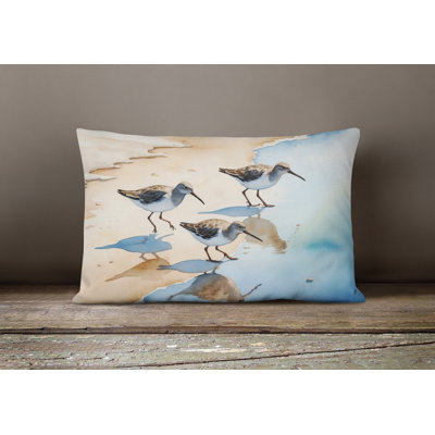 Sandpipers Throw Pillow