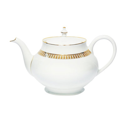 Plumes Porcelain Teapot