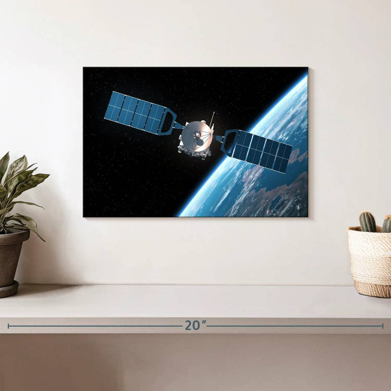 Oberle, un satellite en orbite autour de la terre, H 8 po x l 12 po
