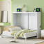 Grand lit escamotable mural, blanc