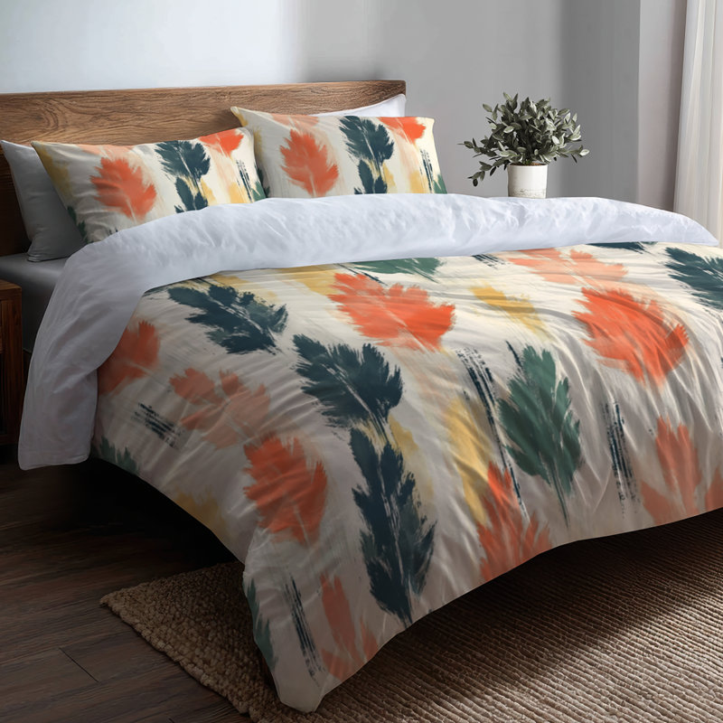 Ensemble de housse de couette et coussin décoratif Boho Bedding, Housse de couette simple et deux taies décorative