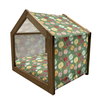 Niche pour chien en bois vert