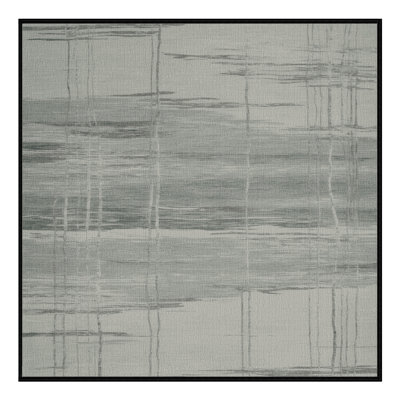 Machine Washable Abstract Grey Area Rug