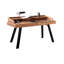 Polster Solid Wood Iron Secretary Desk