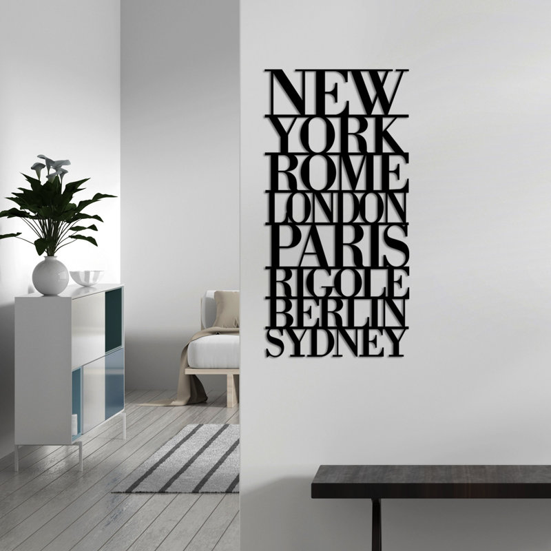 Elegant Decorative Metal Wall Accessory, Black, 27.6 x 13.8 inches | 100% Metal, Thickness: 0.06 inches | Easy Wall Mount Design, Lightweight at 2.7 lbs | Perfect for Home Décor, Modern and Stylish Accent