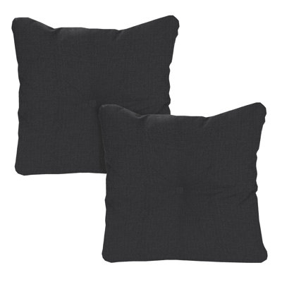 24" x 24" Tufted Outdoor Chair Back Cushion with Button (Set of 2) by Latitude Run