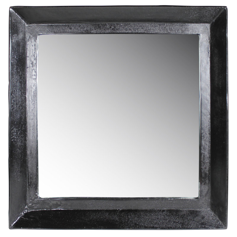 Miroir carré en aluminium moulé Mill City