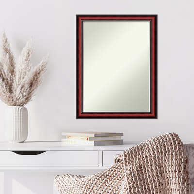 Wood Flat Wall Mirror