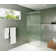 Gaia 38 in. x 78 in. Frameless Fluted Single Fixed Shower Panel