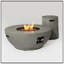 36" Propane Gas Fire Pit Table, 50000 BTU Round Steel Fire Pit  With Tank Holder For Outside Patio Deck Garden Backyard- Grey
