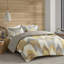 3 Piece Bedding Comforter , Yellow Full/Queen, Printed Cotton, , Filling For Full/Queen Bed, , With 2 Shams