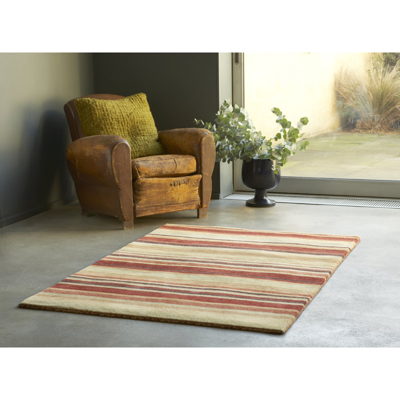 Regatta Striped Wool Area Rug, Rectangle 120 x 180cm