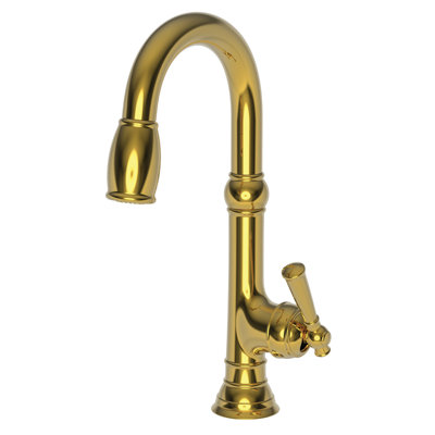 Jacobean Single Handle Pull Down Bar Faucet