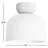 Raela 9 In. 1-Light 60-Watt Contemporary Matte White Flush Mount With Matte White Metal Shade Shade