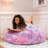 Cocoon 4 Foot Kids Bean Bag Chair - Faux Fur - Fun Colors-1106304699