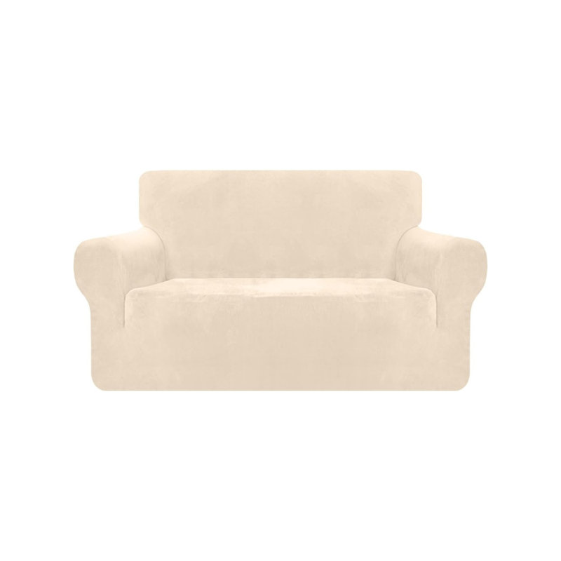 Leather Box Cushion Sofa Slipcover