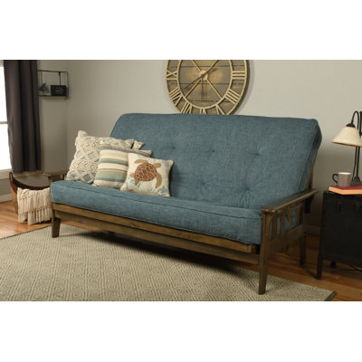 Stratford Queen 87'' Upholstered Futon And Mattress