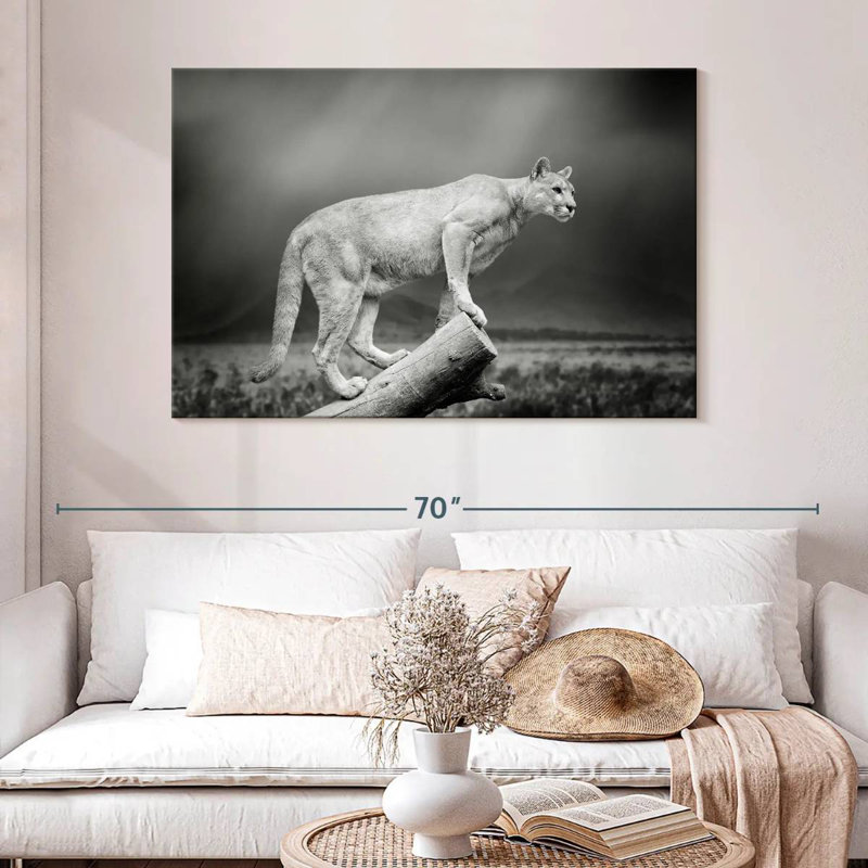 Crowle Dramatic Cougar, 32" H x 48" W