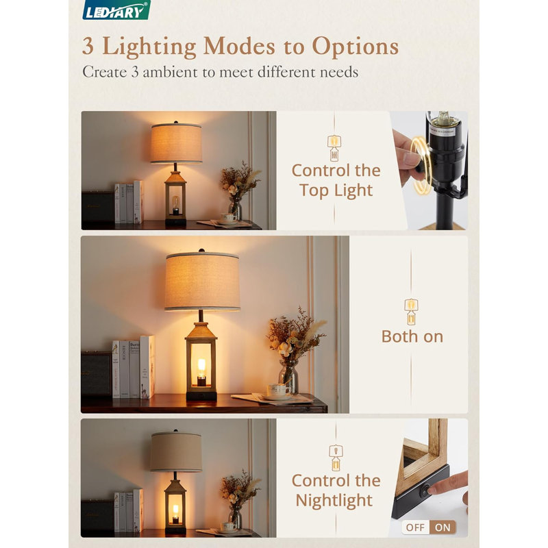 Quynhanh Metal USB Table Lamp