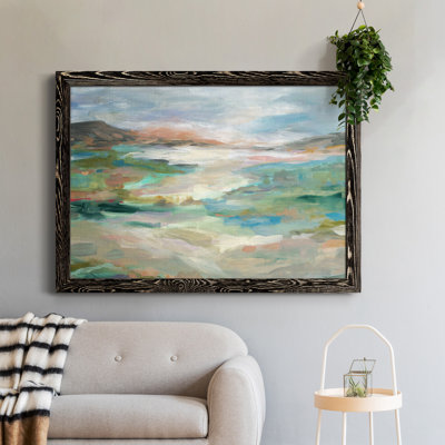 Vallée luxuriante - Peinture sur toile encadrée