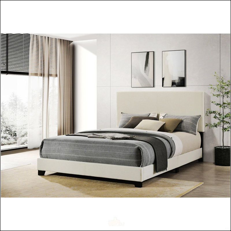 Lit plateforme tapissier pour chambre à coucher