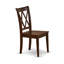 Ensemble de salle à manger 5 pièces comprenant une table de cuisine rectangulaire avec rallonge papillon et 4 chaises, 81 x 152 cm, acajou-264839526-264839525