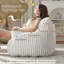 Fauteuil à billes pour adultes avec coussin de soutien lombaire, canapé à billes en mousse viscoélastique avec fausse fourrure pour salon, chambre, bureau, dortoir-202682716-222424842