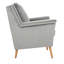Fauteuil large en velours 28,74 po-1120701219