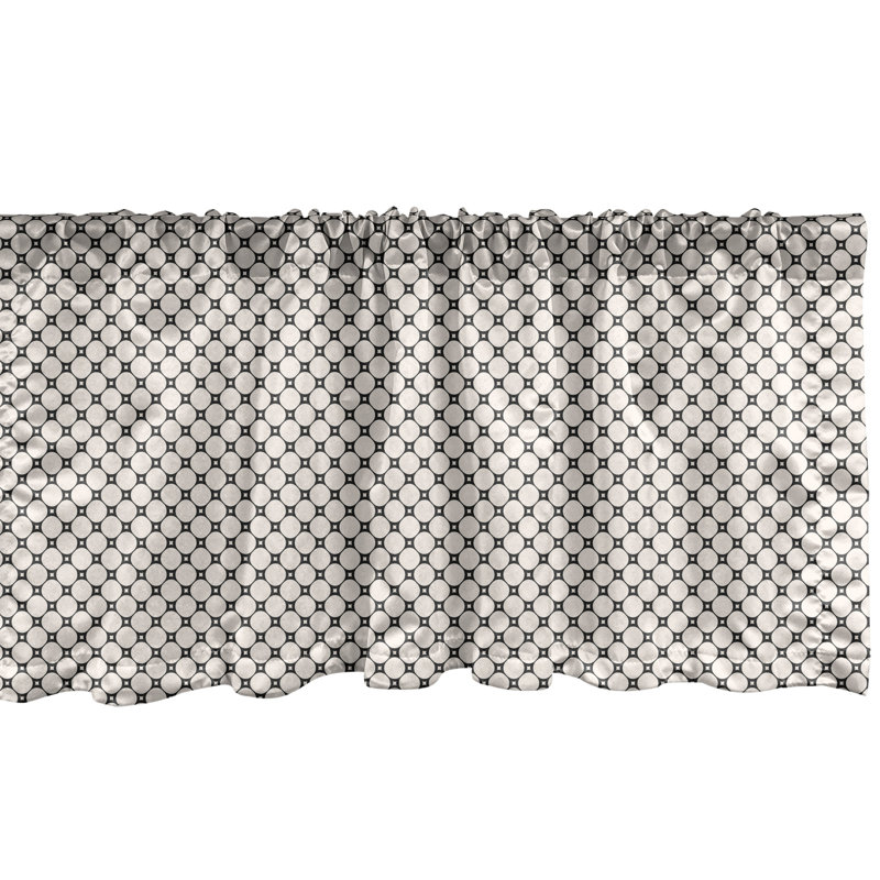Champagne Charcoal Grey Light Filtering Rod Pocket Valance