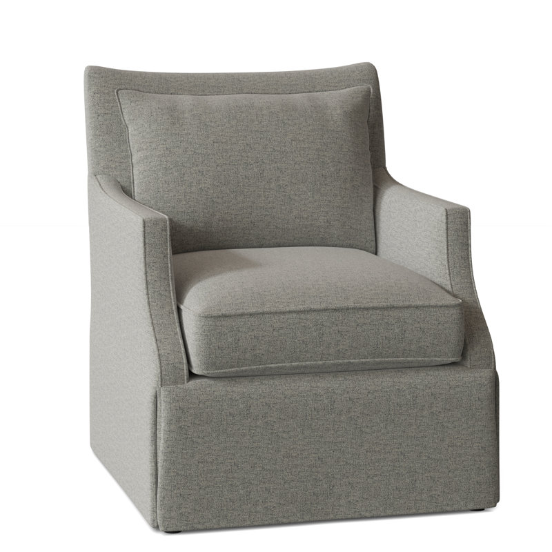 Holly 29" Wide Swivel Armchair, 3160 Platinum, Swivel