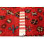 One of kind Hand-Knotted Anatolian Vintage Red Rug 5'3" x 9'4"