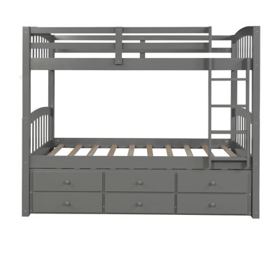 Solid Wood Storage Bed