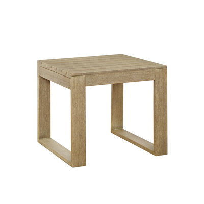 Table d'appoint d'extérieur en bois d'eucalyptus massif Gavina
