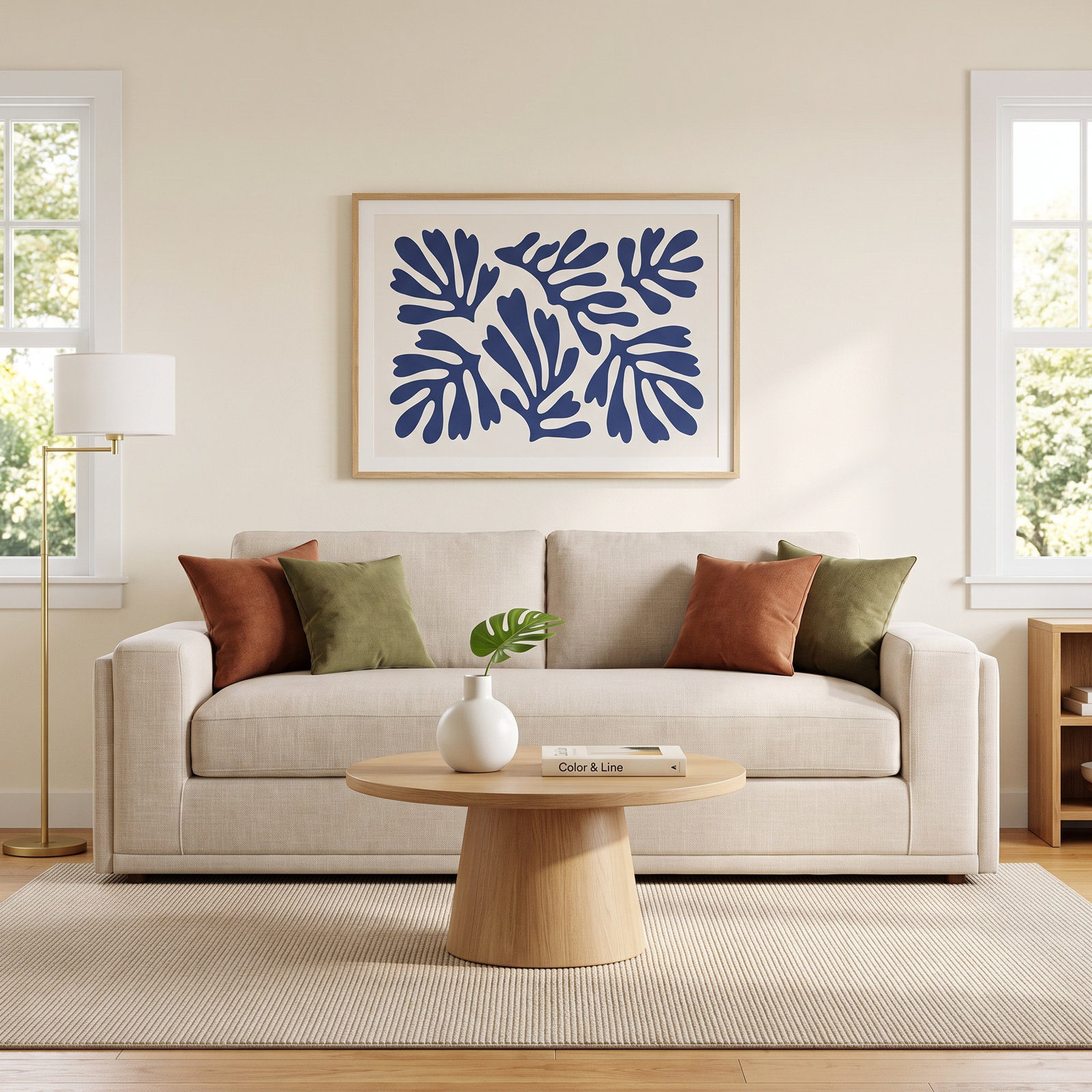 Essex 87" Sofa, Beige