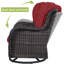 Fauteuil oscillant d'extérieur en osier Tonry-101016579
