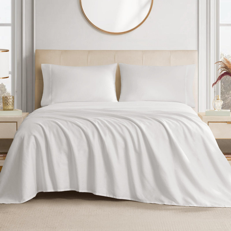 The Sheet Lab Cloud Embrace Sheet Sets, King Sheet Set with 2 Pillowcases, White