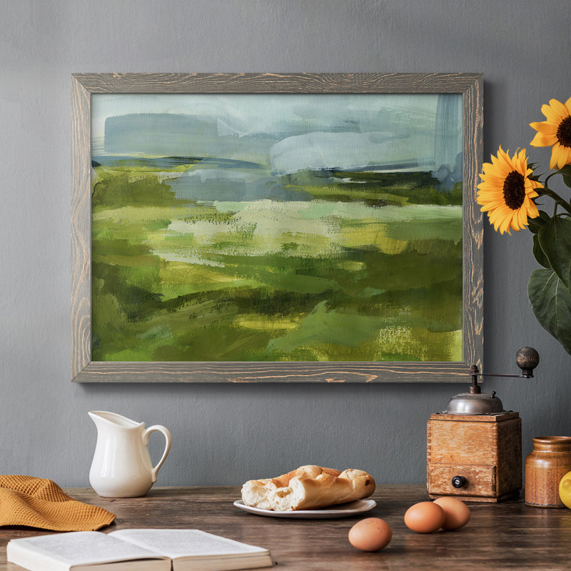 Emerald View I - reproduction de photo sur toile simple, Cadre simple gris, H 26 po x l 38 po x P 1,5 po