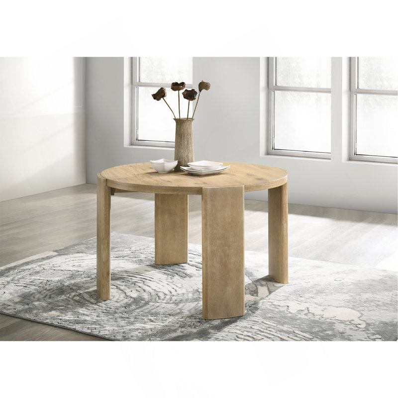 Bowen Oak Finish 47" Round Dining Table