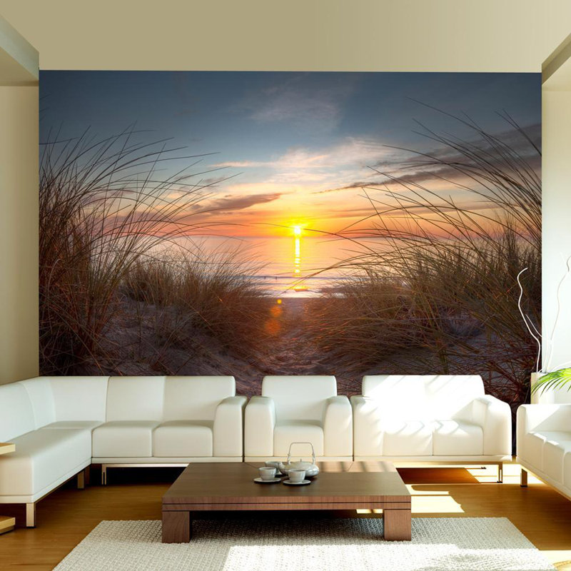 Paysage Aloin - Coucher de soleil sur l'océan Atlantique, L 121 po x l 157 po