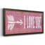 «I Love You», art textuel sur toile-1284623927