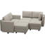 Canapé modulaire rembourré en velours avec rangement 90,2 po Teangela-915728935