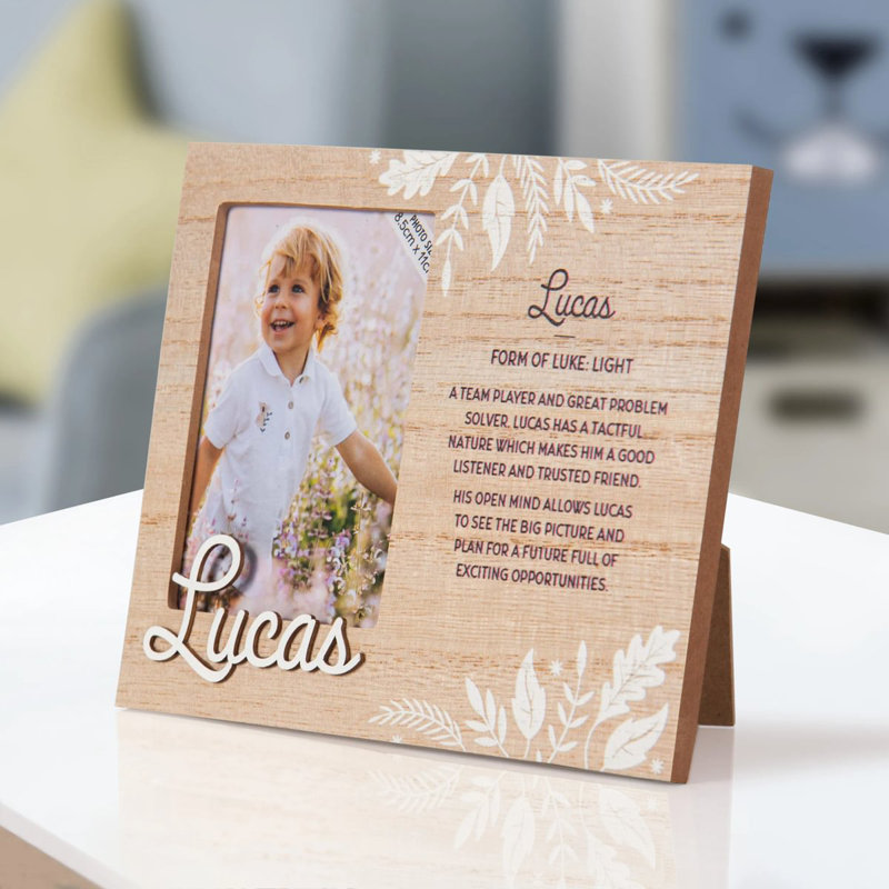 Hazella Tan Solid + Manufactured Wood Picture Frame