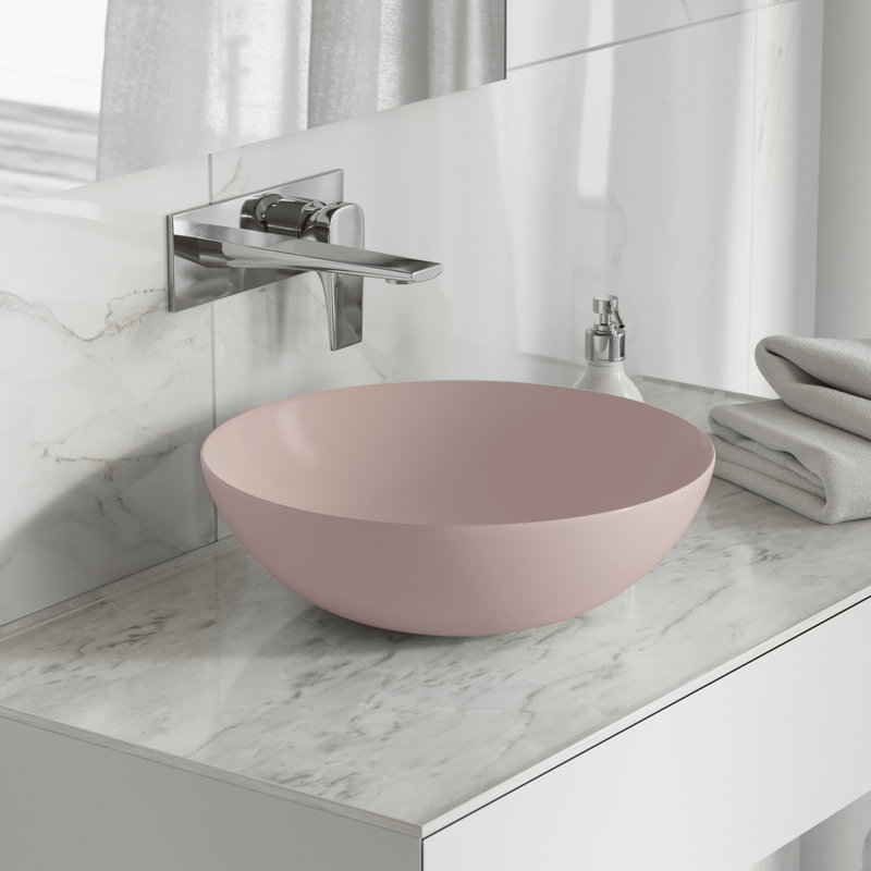 Classe 16 Ceramic Sink, Pink